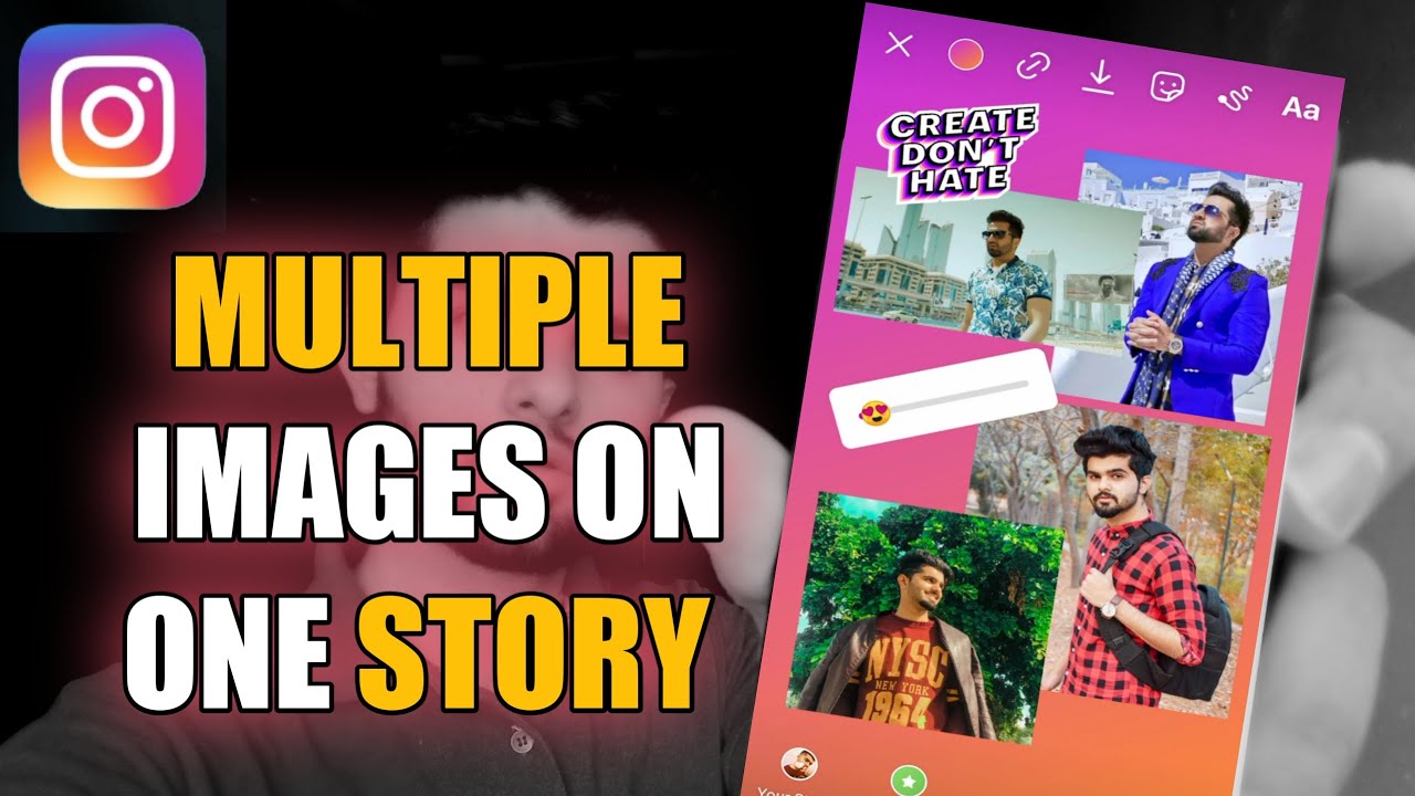 HOW TO ADD MULTIPLE PHOTOS IN ONE INSTA STORY | MULTIPLE IMAGES ON ...