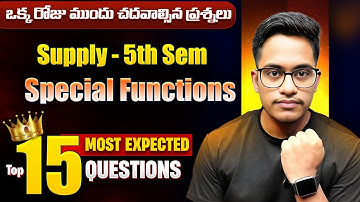 5th sem maths 7A  Important Questions || Special Functions important Questions