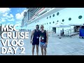 MSC Meraviglia Cruise Day Two | MSC Cruise Line Private Island | Cruise Vlog