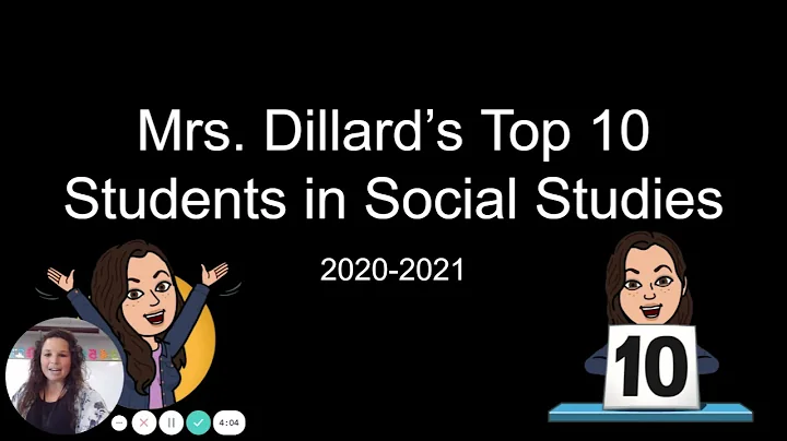 Mrs  Dillards Top 10 Students