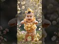 Baby keeping chicks and playing dancing 😍😍🎶 #adorably
