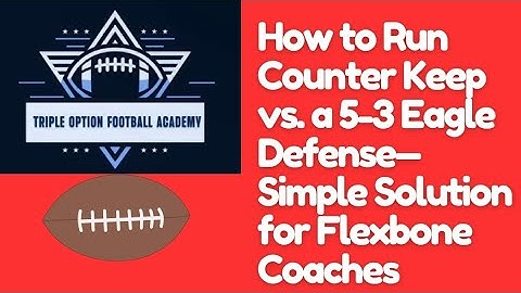 How to Run Counter Keep vs. a 5-3 Eagle Defense—Simple Solution for Flexbone Coaches