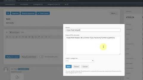Jitbit Helpdesk: Assign Canned Responses to Categories