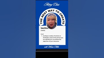 CREATING VARIETY WITH TACTICS w/Winnie Hiller #actor #audition #act #acting #actress #actingclass