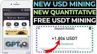 Best USDT Earning Website Today | Free USDT Mining Site in 2024 | Dollar Earning Website