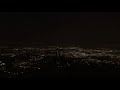 Ночной заход и посадка в аэропорту Белграда. Landing in Belgrade at night.