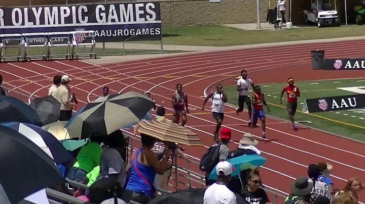 14yr Ashton Allen 21.93s 200m Finals AAU Junior Ol...