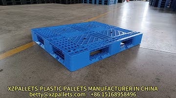 5 runners plastic pallets#machine #manufacturing #pallets #china #factory #loading #new