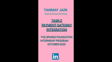 Payment Gateway Integration | The Sparks Foundation Task 2