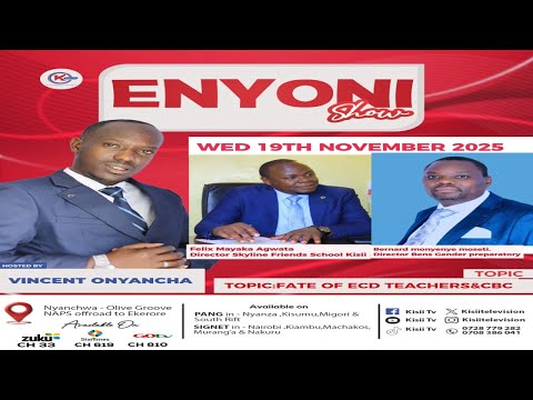 The Fate Of ECDE Teachers CBC Benard Monyenye Moseti Director Bens Gender Preparatory School