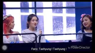 Irene talks about Tae Hyung V BTS In Fanmeetting