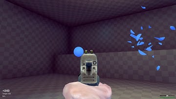 Aim Lab: Spidershot (Custom Mode) challenge in Graybox with Pistol