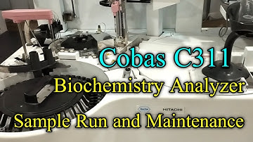 Cobas C311 biochemistry analyzer. How to maintenance machine and test run.#biochemistry.