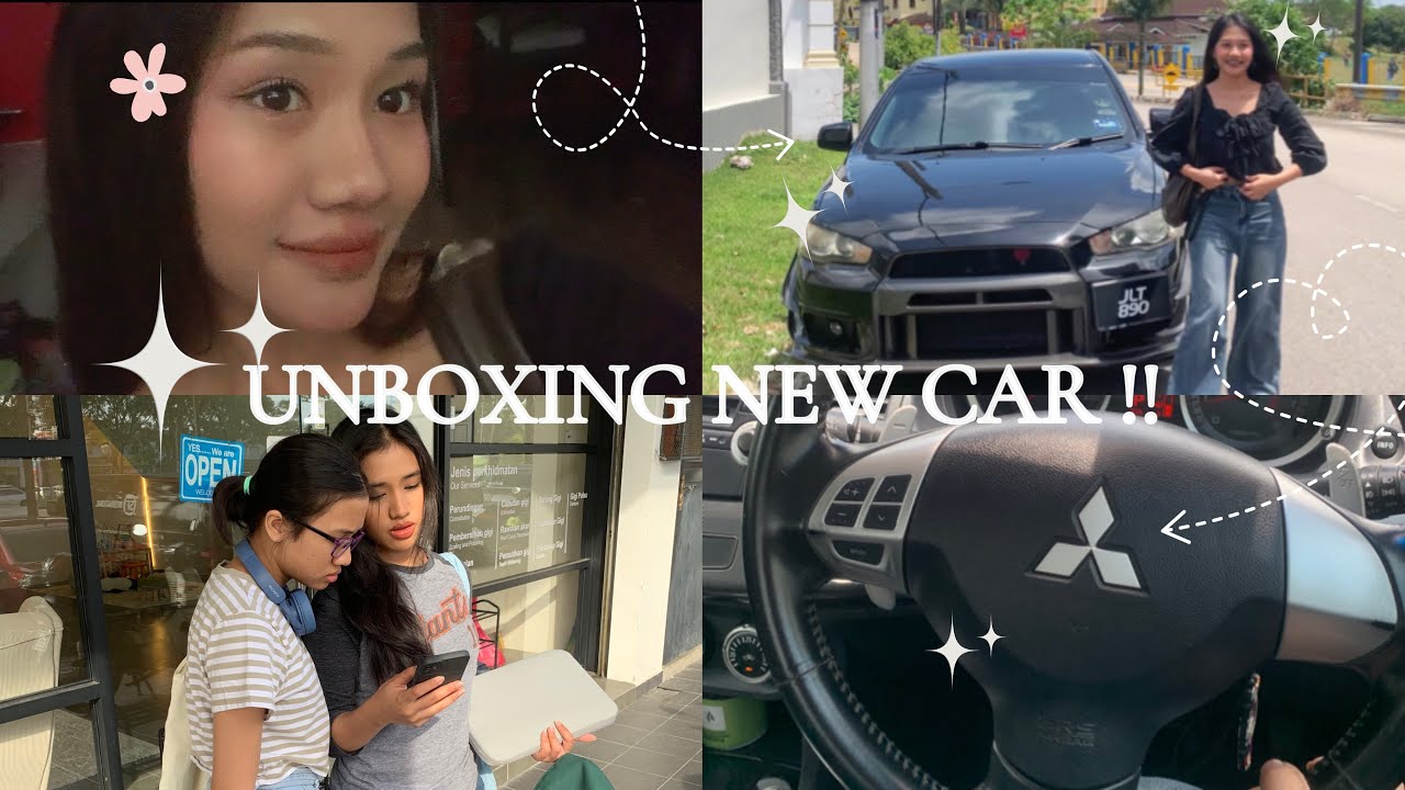 unboxing new car vlog (almost crashed x_x) - YouTube