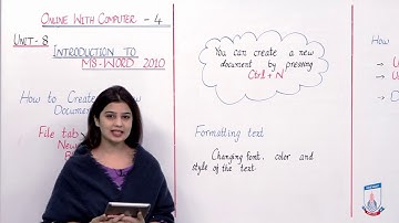 Class 4 - Computer Studies - Chapter 8 - Lecture 9 - What is Formatting -  Allied Schools