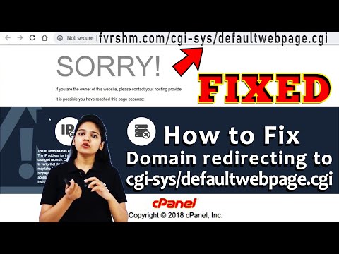 How to fix Domain redirecting to /cgi-sys/default webpage.cgi page? [STEP BY STEP]☑️