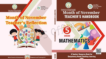 5th Class Maths Teachers Handbook Month of November | 5th Class Maths Teachers Reflection and dairy 