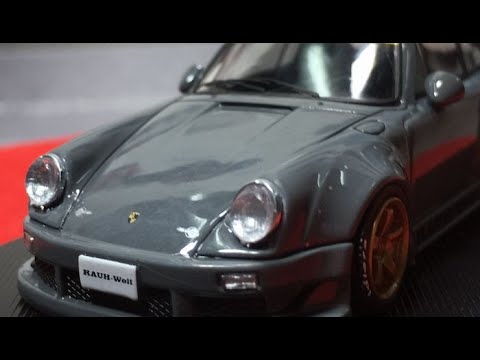 PGM 1/64 RWB 930 セメントグレー PGM 1:64 Porsche RWB 930 Cement Grey (2 Versions) – Horizon