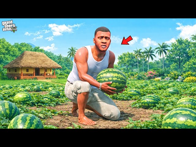 Franklin & Chithappu Build Big Watermelon Farm in Gta 5