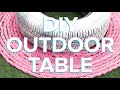 Chic diy outdoor ombre rope ottoman  makeful