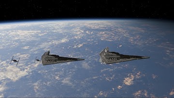 Star Wars Space Battle Intro [Made with Blender]