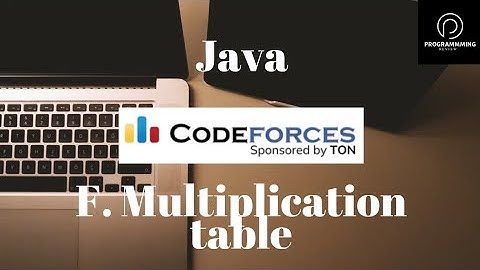 Problem Solve. F:-Multiplication table.