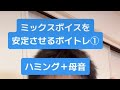 【ミックスボイスが安定しない方へ①】高い声が楽になるボイトレ+コツ紹介。ハミング、母音で地声と裏声を声区融合していこう!