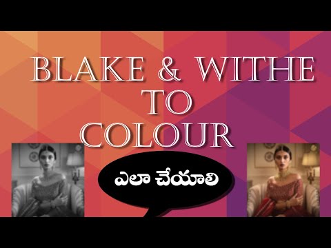 HOW TO CREATE BLACK & WHITHE TO COLOUR