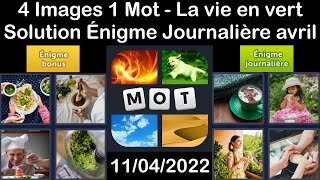 4 Images 1 Mot - La vie en vert - 11/04/2022 - Solution Énigme Journalière - avril 2022 screenshot 5