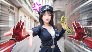 Spiderman Into The Spiderverse Spiderman Fights With Super Heros For The Beautiful Atm Girl