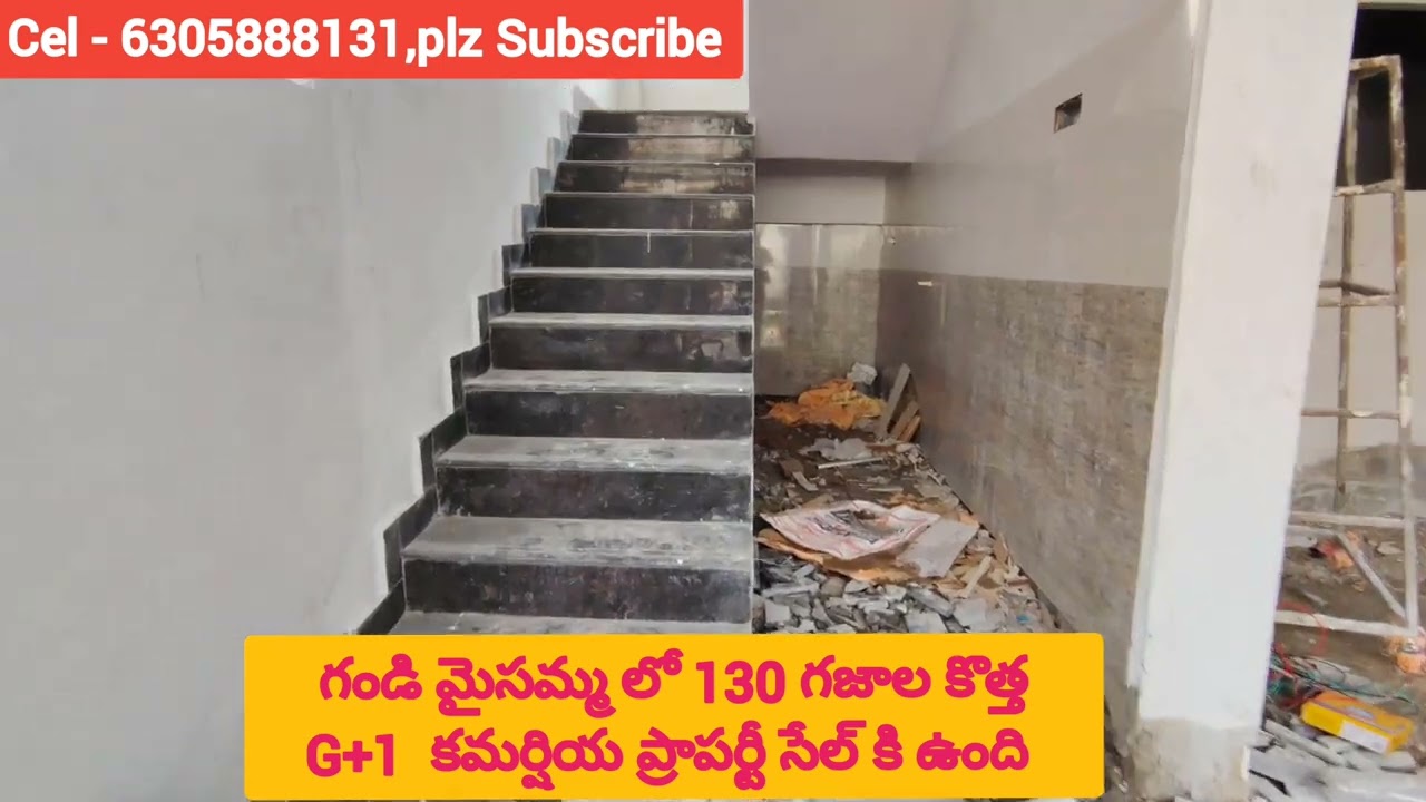 130 Square yards Brand New Commercial property for sale, G+1, North & West Corner property, Car park