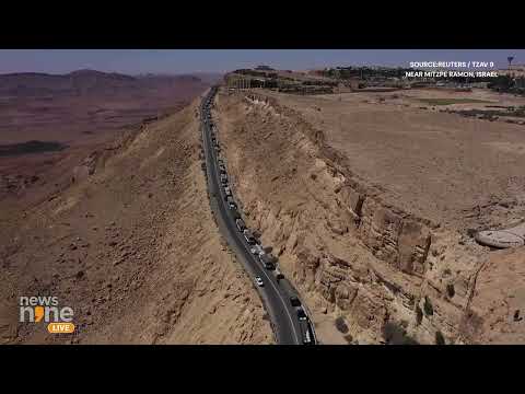 Israeli Demonstrators Block Road in Protest of Aid Delivery to Gaza | News9