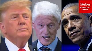 Trump Asked About Bill Clinton, Barack Obama Criticizing Him: 'Do You Want To Respond To That?'