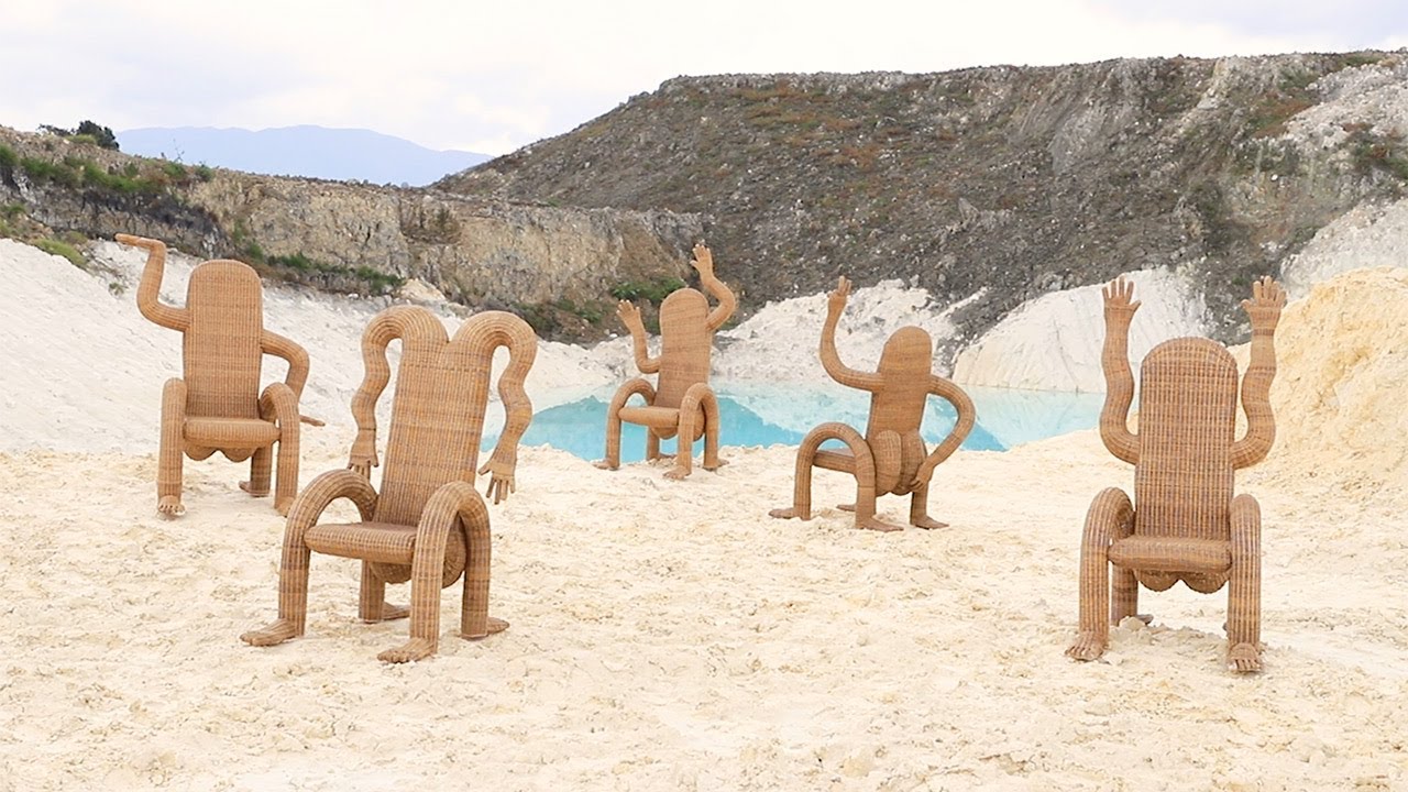 Chris Wolston's Wicker Chairs Weave Bodily Exuberance with