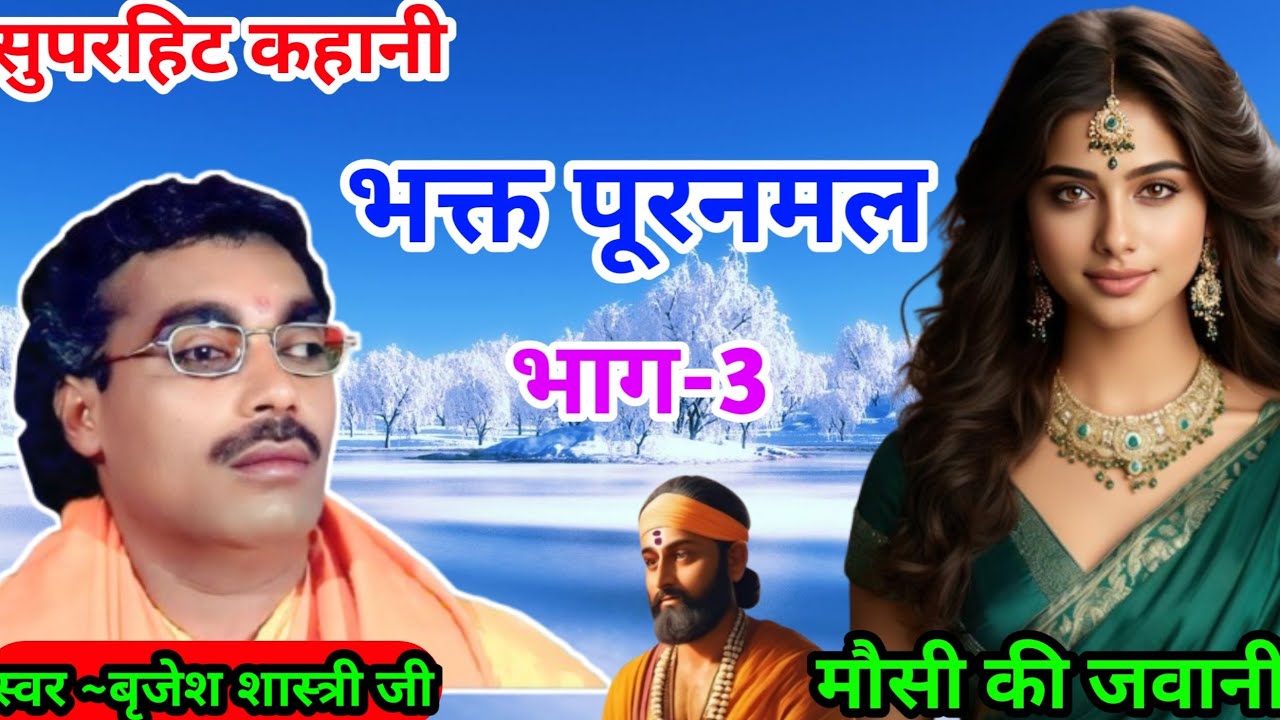 भक्त पूरनमल भाग 3 // मौसी की जवानी// Bhakt Pooranmal Brajesh shastri Hindi Kissa #brajeshshastri