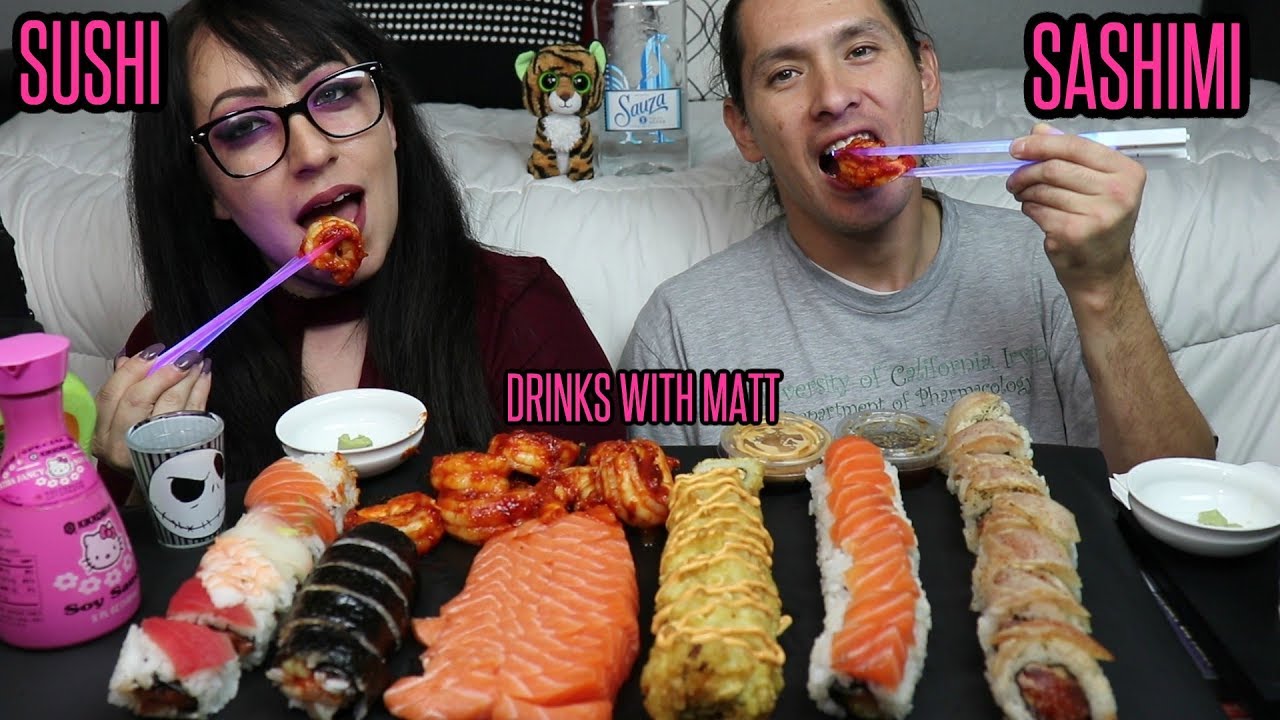 СУШИ И САШИМИ МУКБАНГ | *ТОЛЬКО ДЛЯ ВЗРОСЛЫХ* ВЫ БЫ ПРЕДПОЧИТАЛИ С МОИМ БРАТОМ | КУЛИНАРНОЕ ШОУ