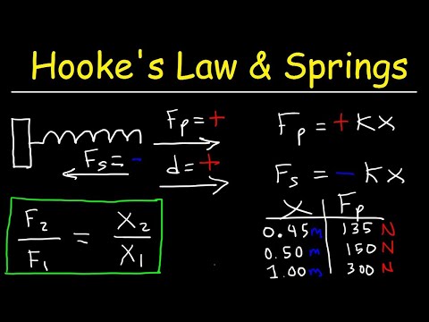 Hooke&rsquo;s Law and Elastic Potential Energy