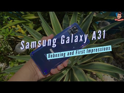 Samsung Galaxy A31 Unboxing and First Impressions - Filipino