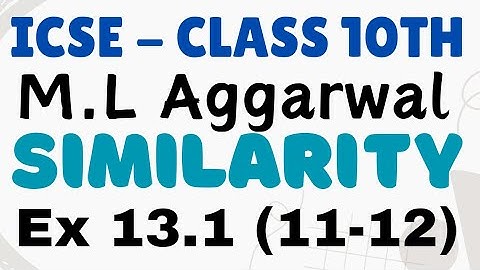 ICSE | Class 10 | M.L Aggarwal | Similarity | Ex 13.1 | Part 05