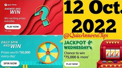 Amazon Quiz Answers Today | Amazon Quiz Today