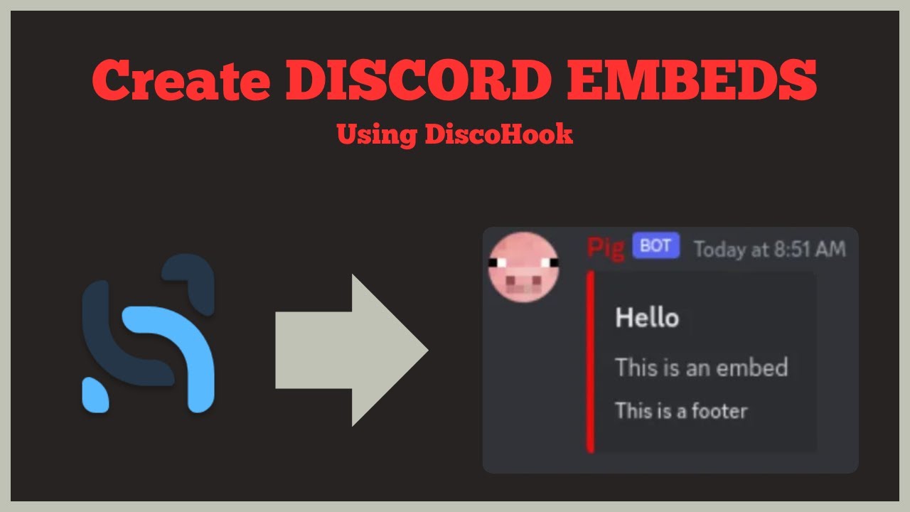 How to make EMBEDED MESSAGES for Discord - YouTube