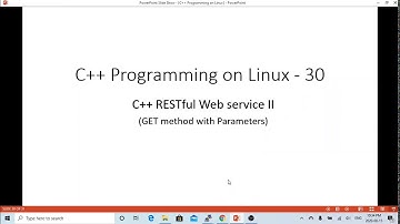 C++ Programming on Linux - Create HTTP Restful Web Service GET Method with Query Parameter