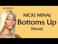 Nicki Minaj - Bottoms Up [Verse - Lyrics] excusemeimsorryreallysuchaladytiktokcouldigetthatremycoke Mp3 Song
