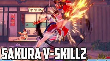 [SFV:CE] Sakura New V-Skill 2 Combos