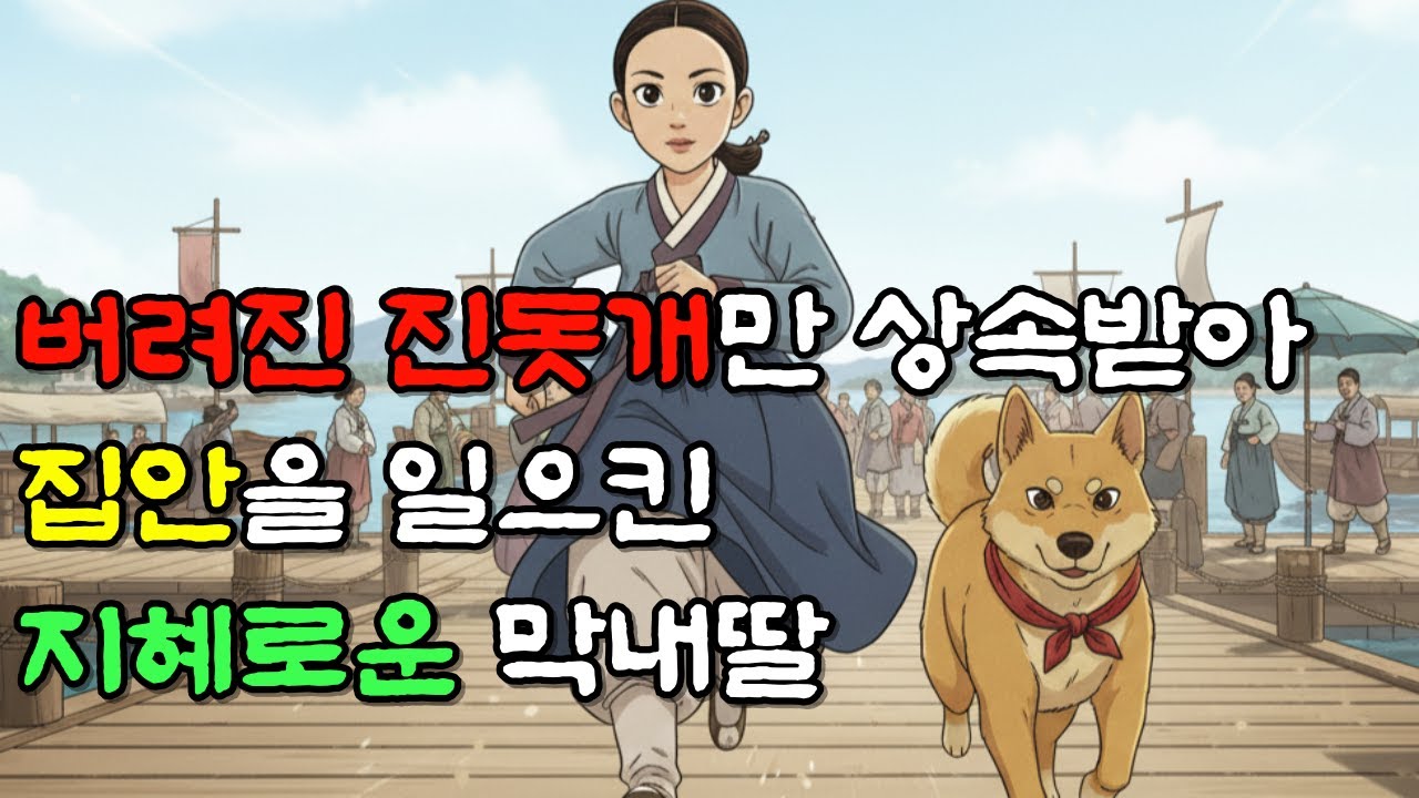 버려진 진돗개만 상속받아 집안을 일으킨 지혜로운 막내딸 | 야담·민담·전설·설화·옛날이야기