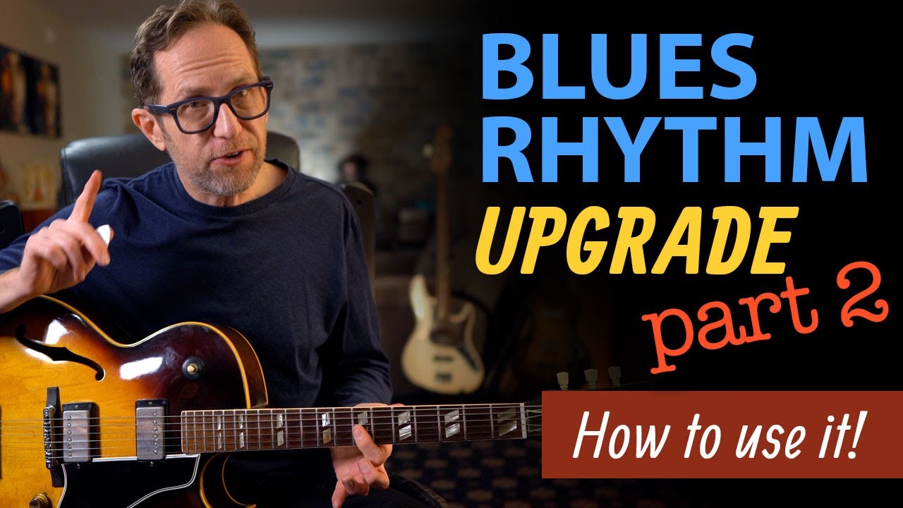 How to USE the upgraded Blues Rhythm to layer on top of a 1-4-5 progression - Guitar Lesson - ML126