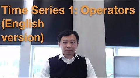 Stata Time Series 1: Operators (English version)