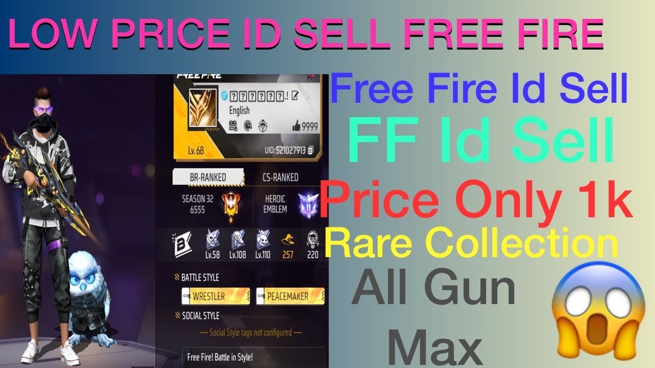 Free Fire Id For Sell || Free Fire Id Sell Today || Low Price Id Sell ...