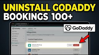 How to uninstall GoDaddy Bookings from your website - Detailed Guide