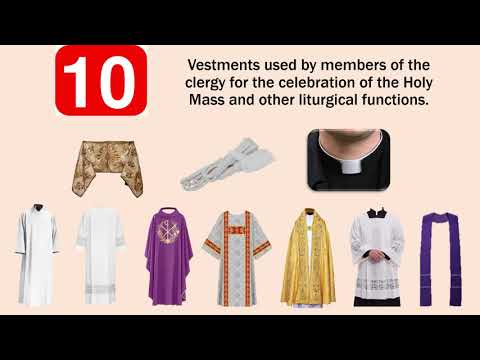 Sacred Vestments Used By the Clergy